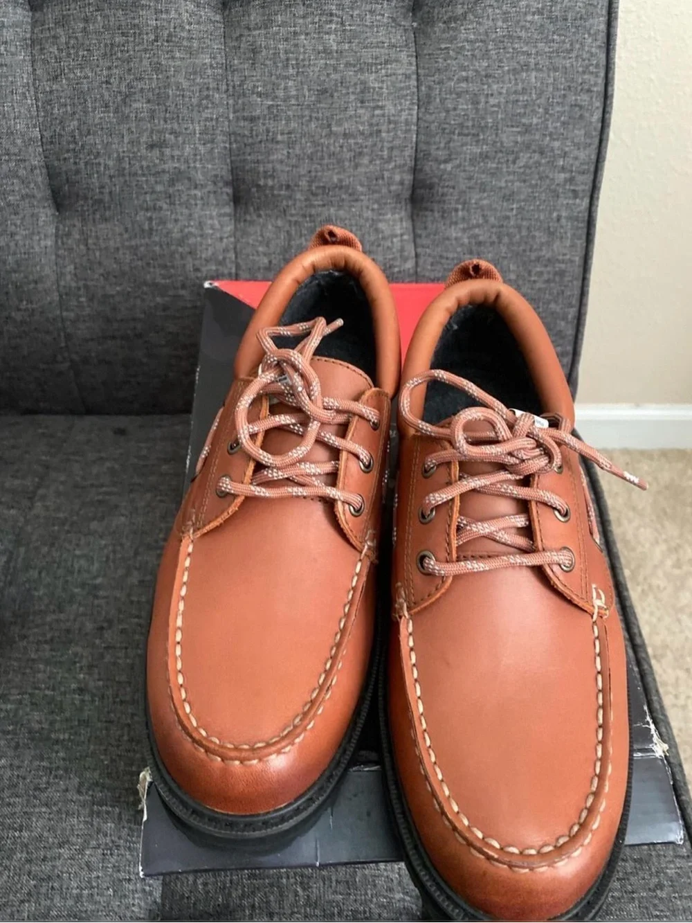 Sperry Men's Saddle Brown Leather Boat Shoes